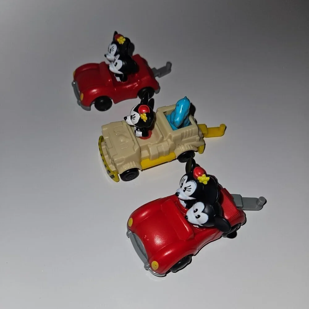 3 Disney World Toy Lot Mickey Minnie Mouse Runaway Railway Dinosaur McDonald's